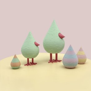 Mundr Pskefugle st - Pastel Grn 