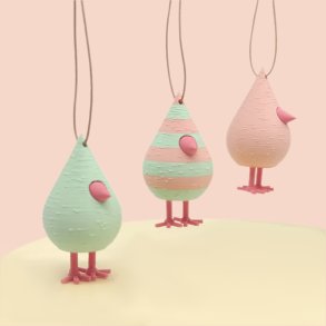 Mundr Hngefugle st - Pastel grn/Laks