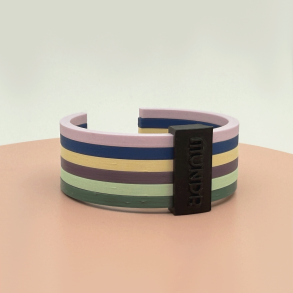 Mundr Mix armbnd - gul, bl, lilla