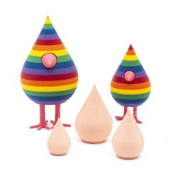 Mundr fugle - regnbuefarvet 