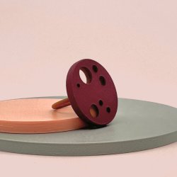 Ufo Ring Bordeux/lysbrun