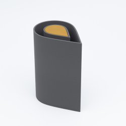 Mundr drbevase - gr og sennepsgul