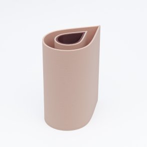 Mundr drbevase - lyserd og bordeaux