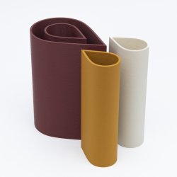 Mundr drbevase - bordeaux og gul