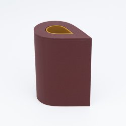 Mundr drbevase - bordeaux og gul