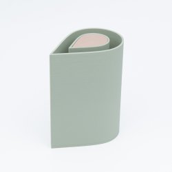 Mundr drbevase - grn og lyserd 