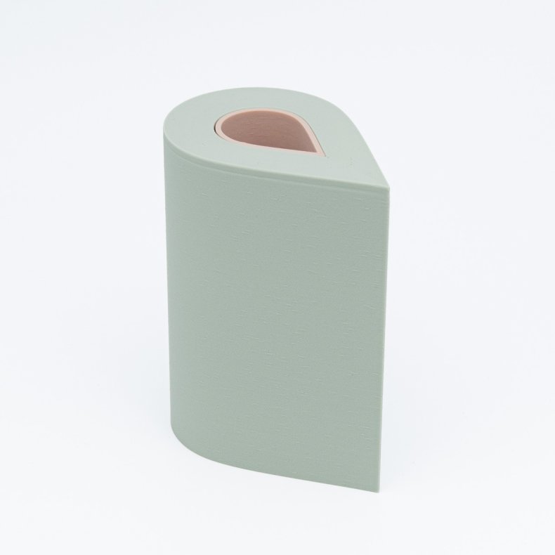 Mundr drbevase - grn og lyserd 