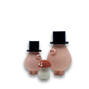 Grise med Svamp - Small & Medium