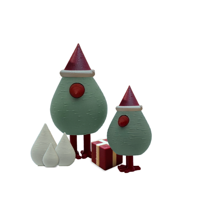 Julefugles�t - 2 fugle,3 �g og en gave - Mint 