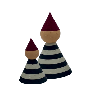 Nisses�t - Small & Medium - Sort/hvid strib
