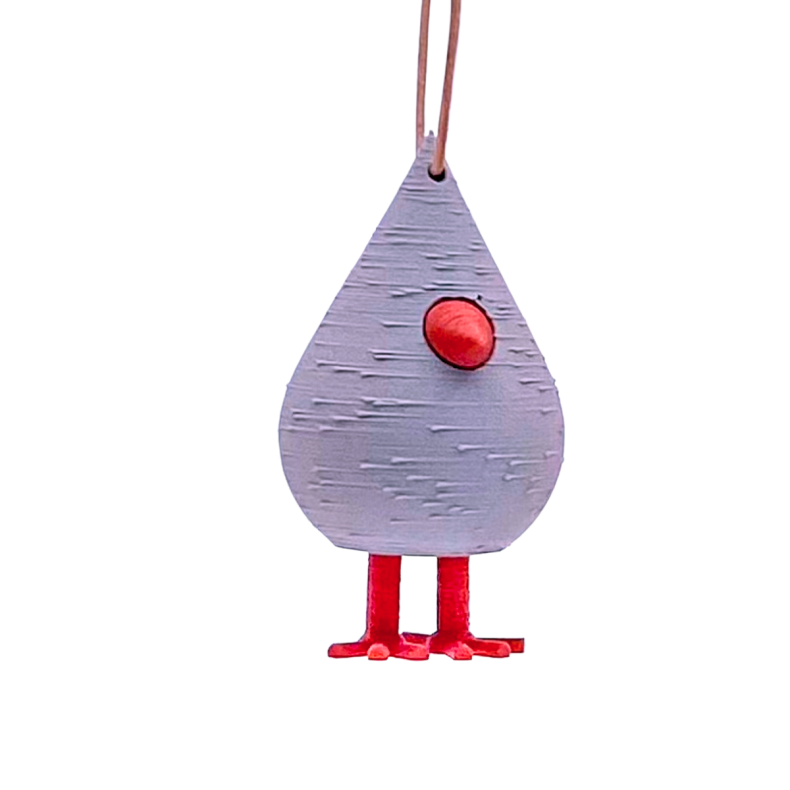Fugl - H�ngefigur - Small - Lavendel- Jul 