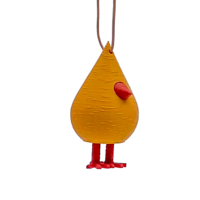 Fugl - H�ngefigur - Small - Okker - Jul 