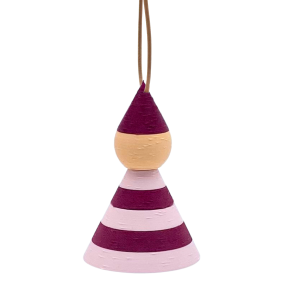 Nisse - H�ngefigur - Small - Bordeaux/lyser�d - Jul 