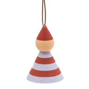 Nisse - H�ngefigur - Small - Terracotta/lavendel - Jul 