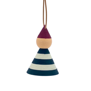 Nisse - H�ngefigur - Small - Sort/hvid - Jul 