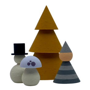 Jules�t - Tr�+3 figurer - Small - Okker 
