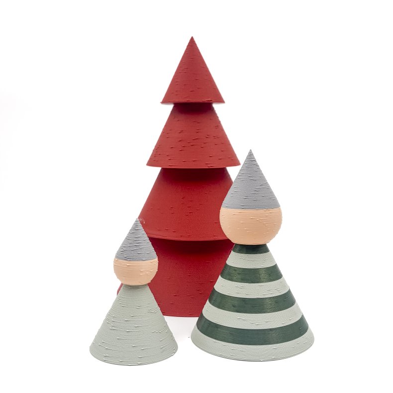 Mundr Julest II  Mellem Terracotta Tr &amp; Tmellem Nisse mint/skov grn og lille mint Nisse 