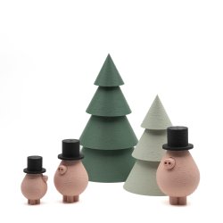 Mundr julegrise med hat st  strA+B+C