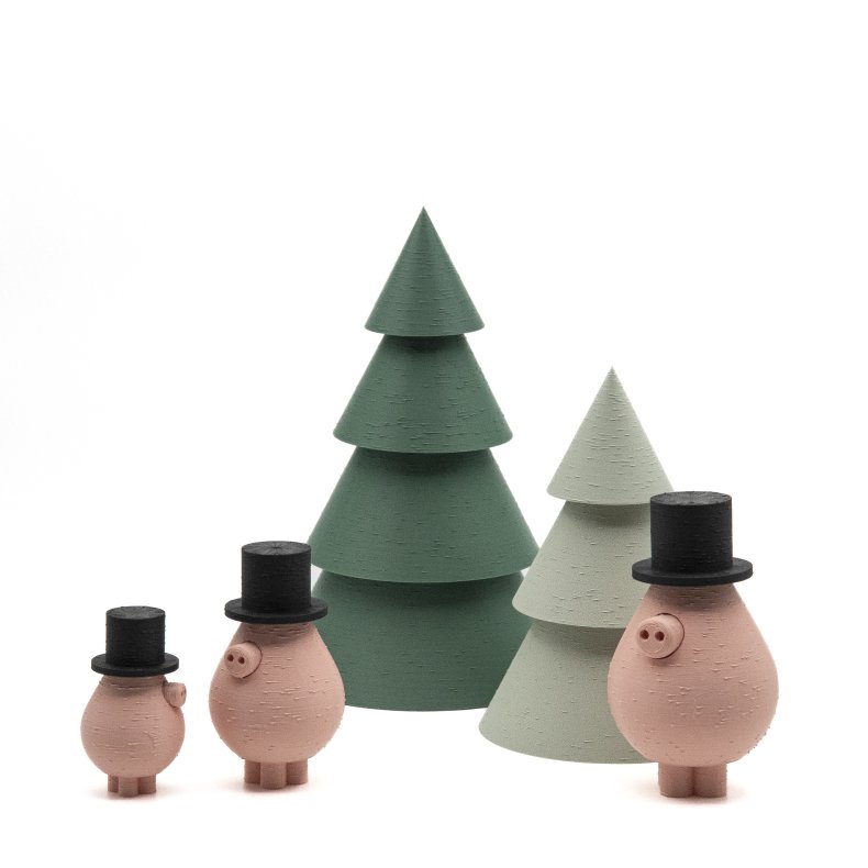 Mundr julegris med hat strB