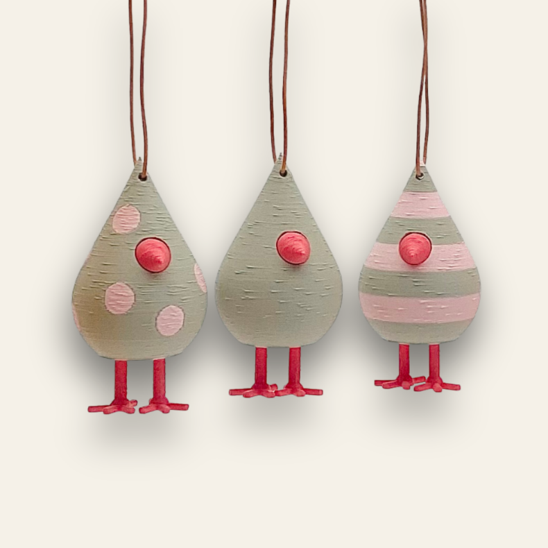 H�ngefugle s�t  3 stk - Small 