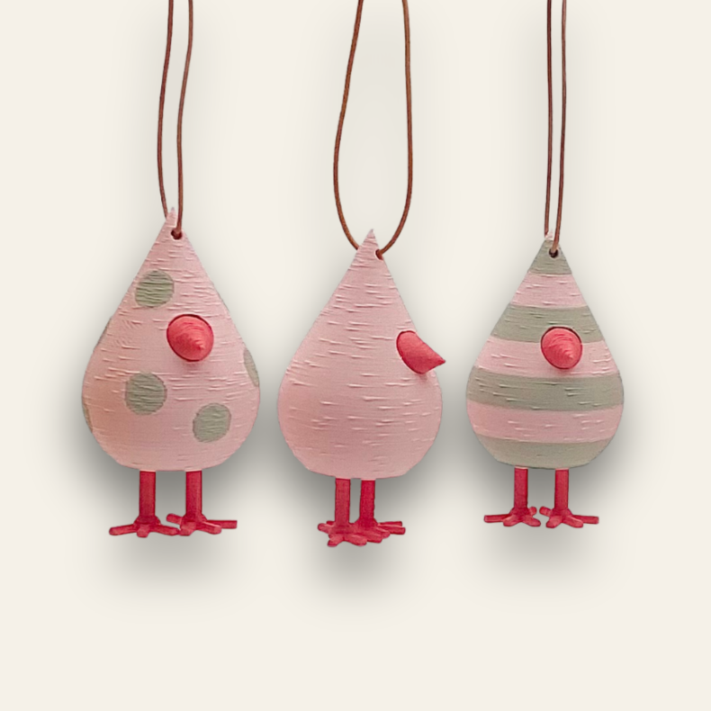 H�ngefugle s�t 3 stk - Small 