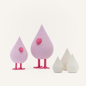 Mundr P�skefugle S�t med 2 fugle og 3 �g - Lyser�d